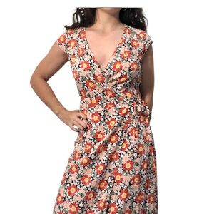 J. Crew Floral Wrap Dress